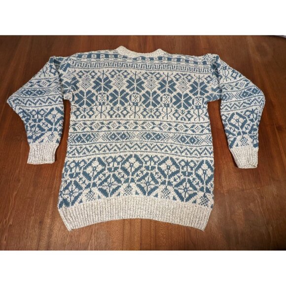 Vintage Windsor Shirt Co Mens Sweater Fair Isle Cotton Classic Essential L - Picture 5 of 5